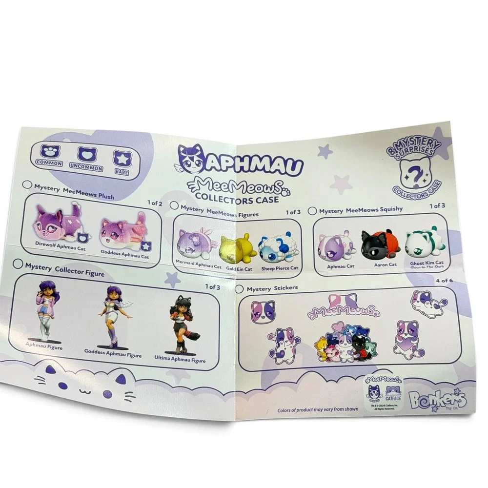 Aphmau MeeMeows Mystery Figures Collectors Case Lot of 3